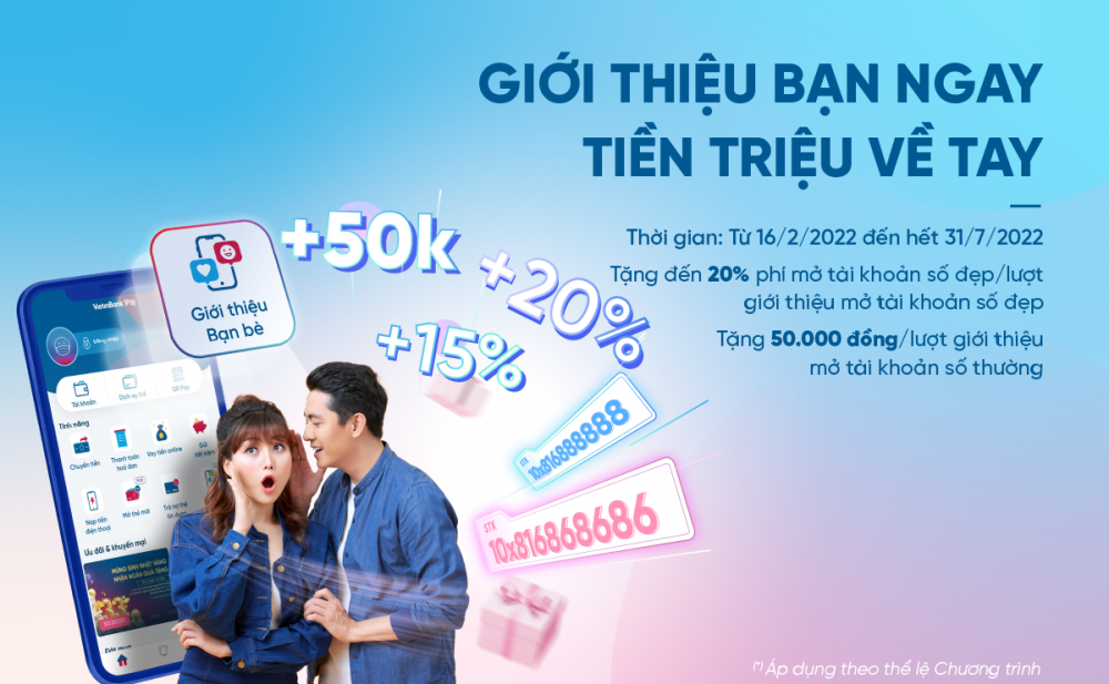 Nhận tiền thưởng không giới hạn từ “Giới thiệu bạn ngay - Tiền triệu về tay” của VietinBank