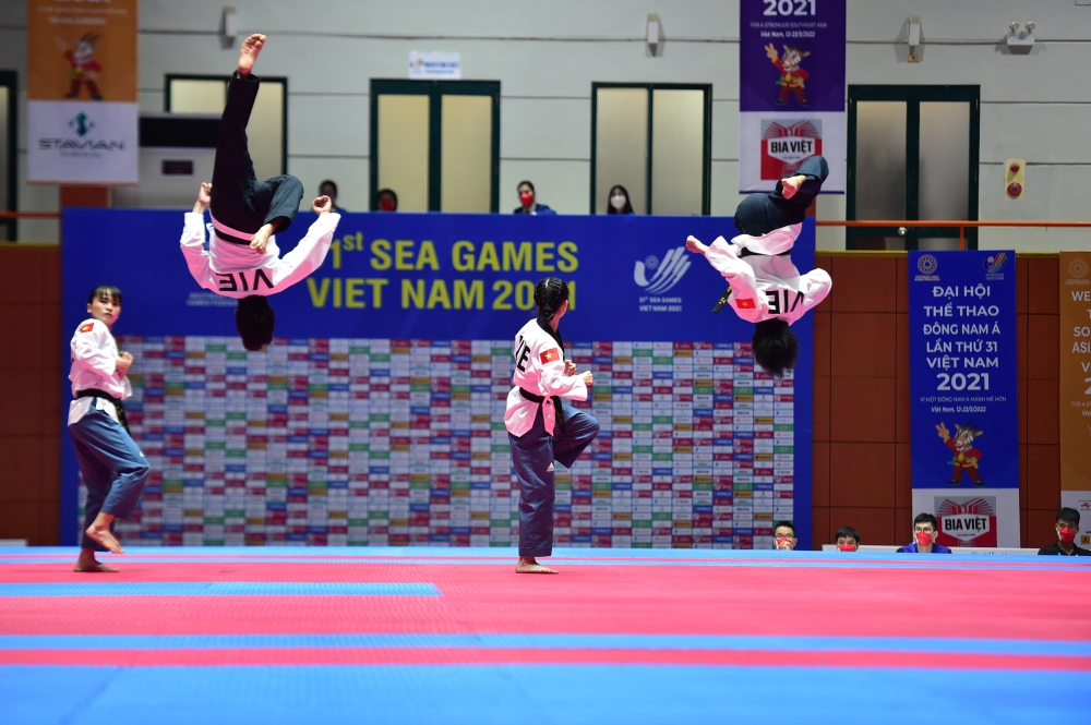 Taekwondo Việt Nam xuất sắc giành 4 Huy chương Vàng trong ngày đầu ra quân