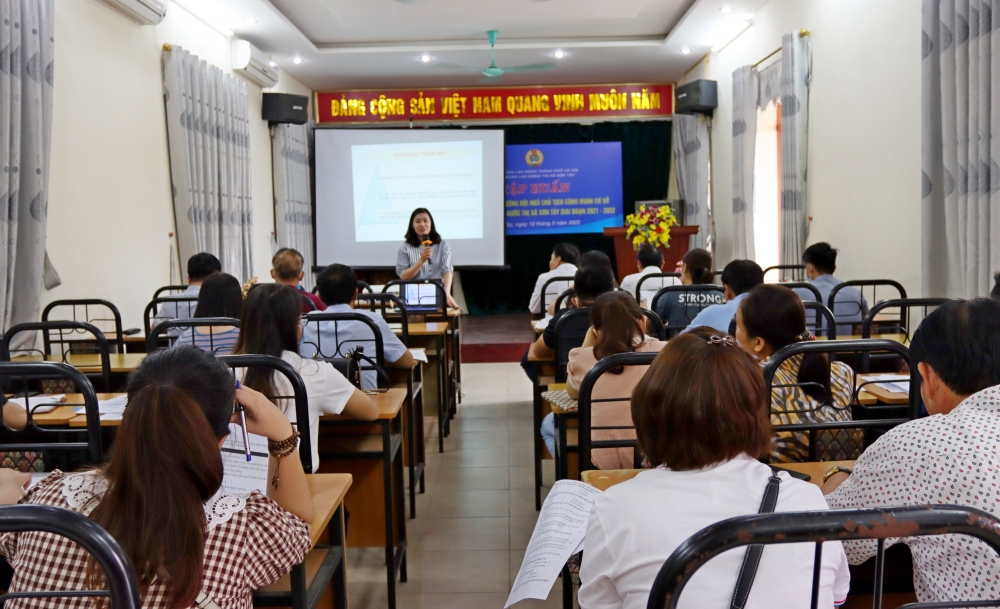 Sơn Tây: Nâng cao chất lượng đội ngũ cán bộ Công đoàn cơ sở ngoài khu vực Nhà nước