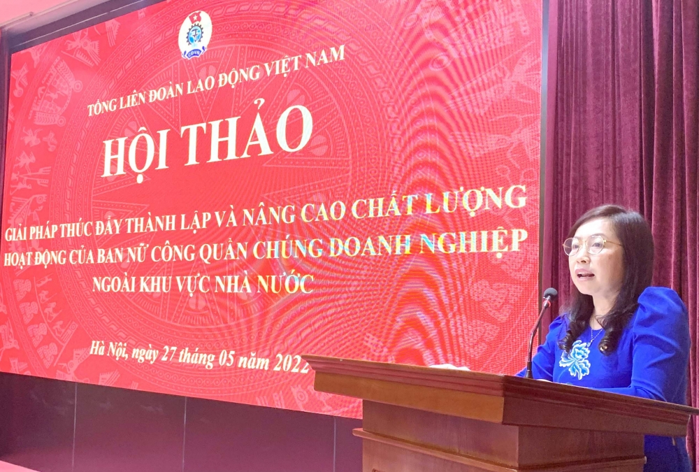 Thúc đẩy thành lập và nâng cao chất lượng hoạt động của Ban Nữ công quần chúng tại cơ sở