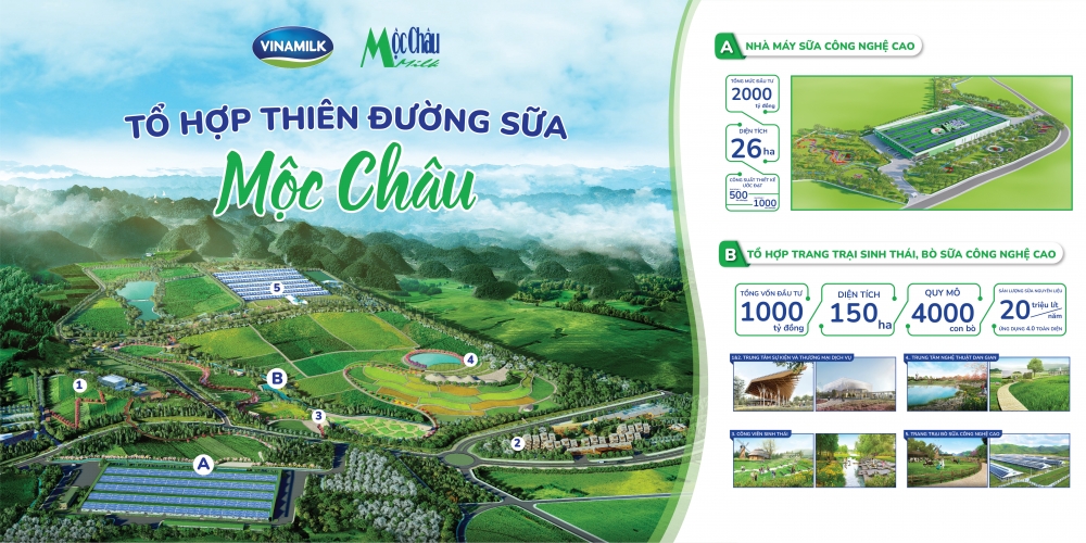 Hé lộ hình ảnh Thiên đường sữa tại Mộc Châu - Kỳ quan tương lai của Tây Bắc