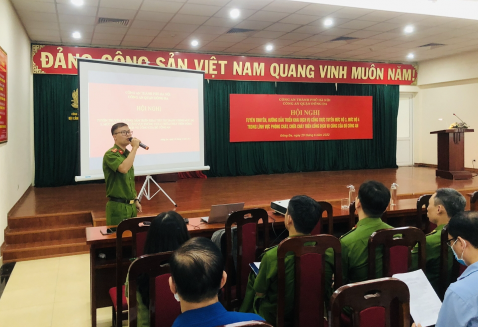 Đẩy mạnh triển khai cung cấp dịch vụ công trực tuyến trong lĩnh vực phòng cháy, chữa cháy