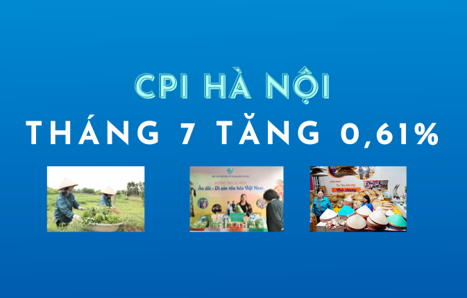 [Infographics] Chỉ số giá tiêu dùng Hà Nội tháng 7/2022 tăng 0,61%