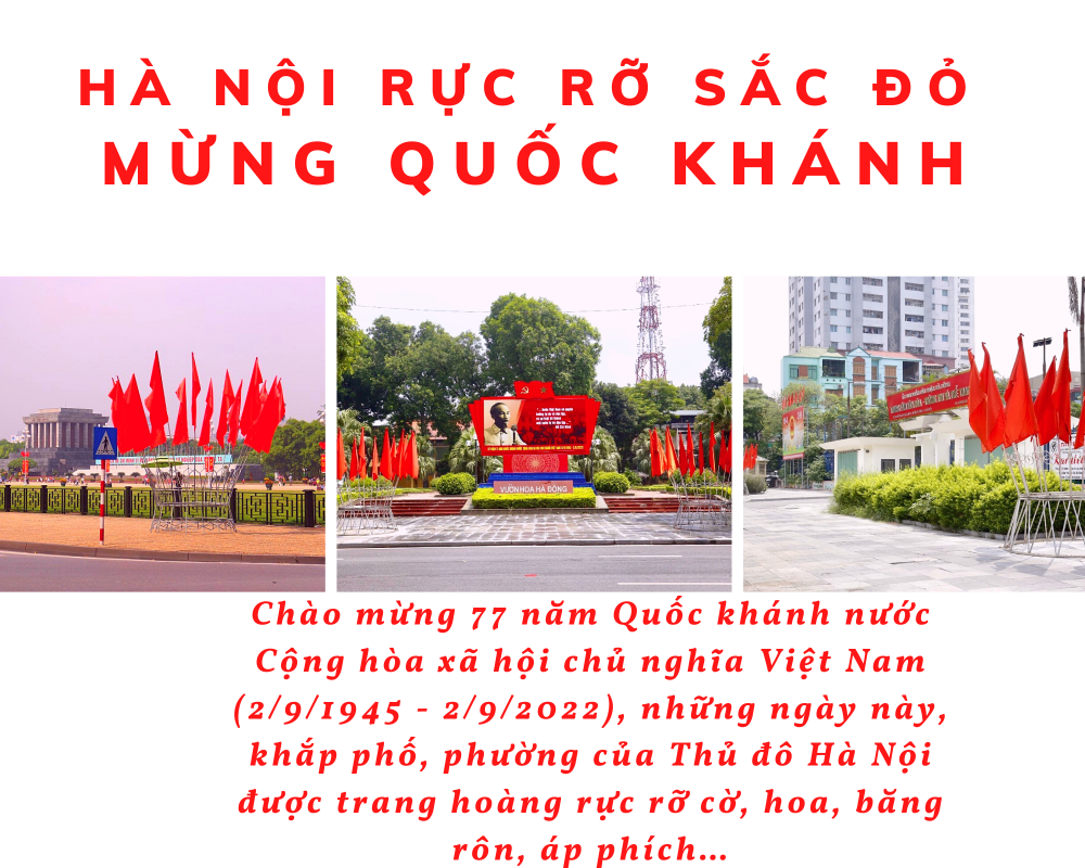 Hà Nội rộn ràng đón mừng Quốc khánh 2/9