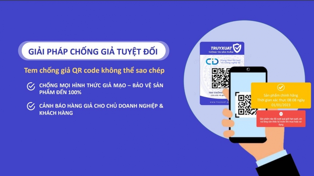 Đưa vào vận hành hệ thống xác thực hàng chính hãng qua mã QRCode