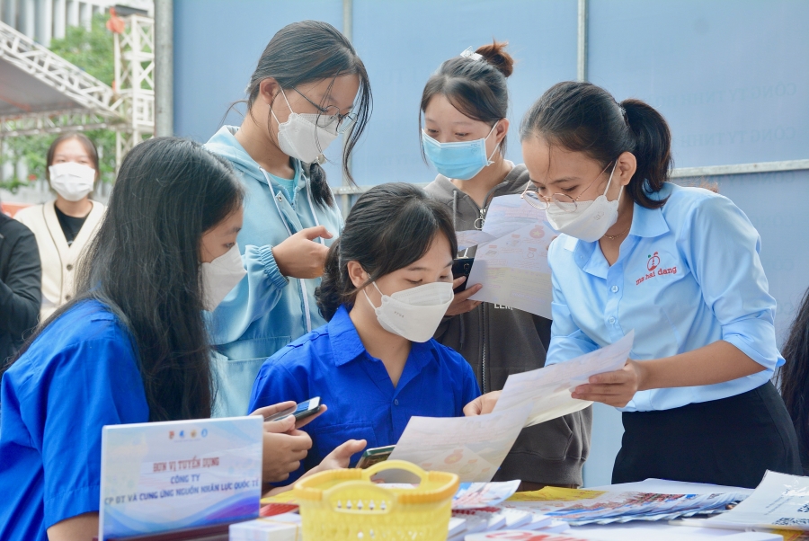 Thanh niên Đà Nẵng hào hứng tham dự ngày hội việc làm với hơn 500 vị trí tuyển dụng