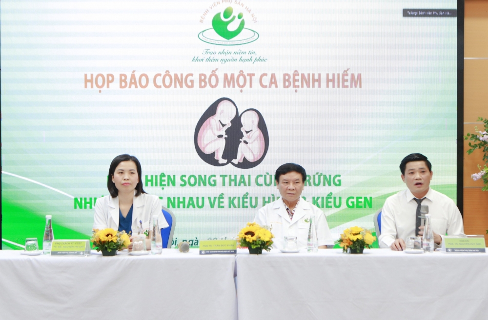 Ghi nhận ca song thai cùng trứng nhưng khác nhau về kiểu hình và kiểu gene