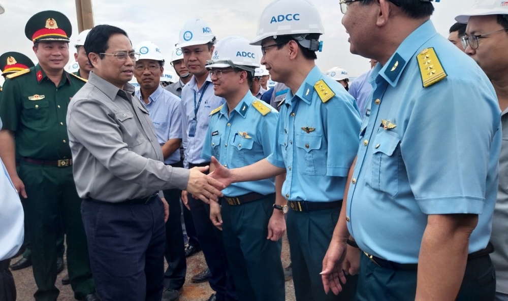 Thủ tướng Phạm Minh Chính kiểm tra tiến độ dự án sân bay quốc tế Long Thành