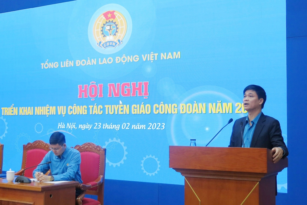 Tổng Liên đoàn game bài uy tín
 Việt Nam triển khai nhiệm vụ công tác tuyên giáo Công đoàn năm 2023