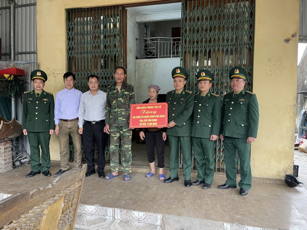 Đồn Biên phòng Trà Cổ: Nhiều hoạt động ý nghĩa chào mừng ngày truyền thống