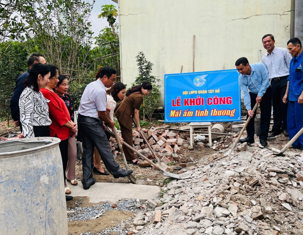 Khởi công xây sửa “Mái ấm tình thương” cho hội viên có hoàn cảnh khó khăn