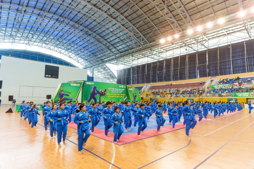 Gần 2.000 học sinh tranh tài Giải Vovinam Việt Võ Đạo Cúp Nestlé MILO 2023