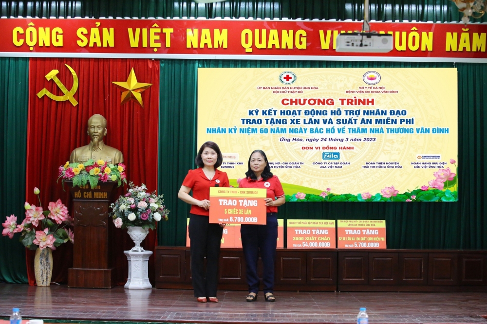 Hội Chữ thập đỏ huyện Ứng Hoà đồng hành, chia sẻ với những người có hoàn cảnh khó khăn