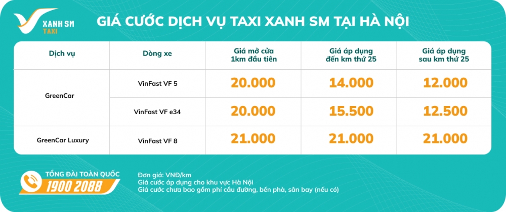 Taxi Xanh SM chính thức hoạt động tại Hà Nội từ ngày 14/4/2023