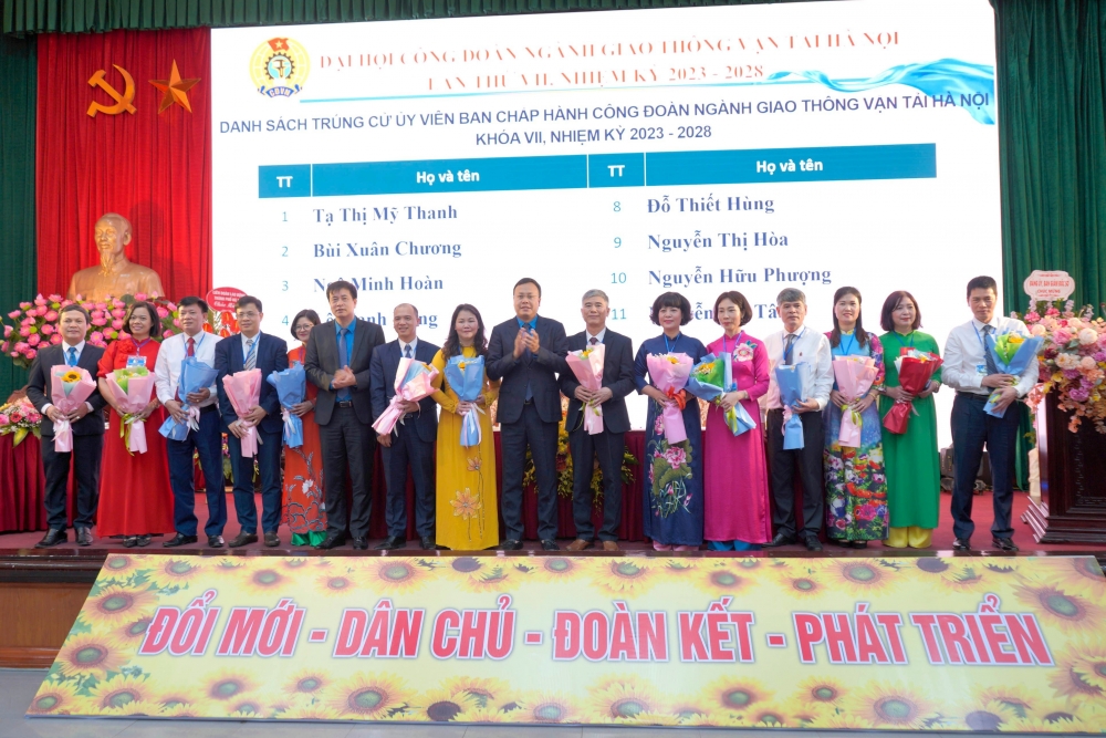 Đại hội Công đoàn ngành Giao thông vận tải Hà Nội lần thứ VII: “Đổi mới - Dân chủ - Đoàn kết - Phát triển”