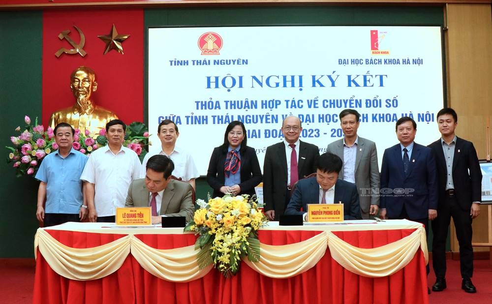 Thái Nguyên và Đại học Bách khoa Hà Nội hợp tác về chuyển đổi số