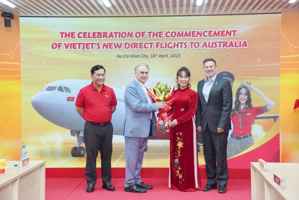 Bộ trưởng Thương mại và Du lịch Úc chúc mừng Vietjet với các đường bay thẳng  Việt Nam - Úc