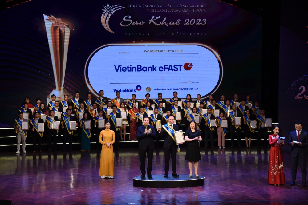 Ngân hàng số cho doanh nghiệp của VietinBank được vinh danh Sao Khuê 2023