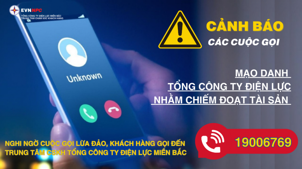 Mạo danh Tổng công ty Điện lực miền Bắc thông tin không đúng sự thật nhằm lừa đảo khách hàng