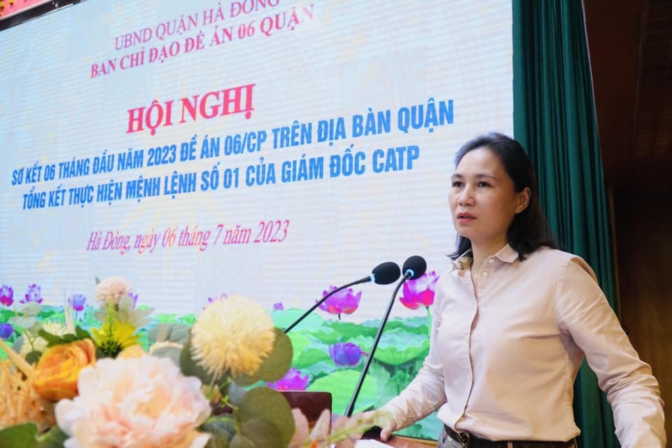 Công an quận Hà Đông: Triển khai hiệu quả các nội dung Đề án 06