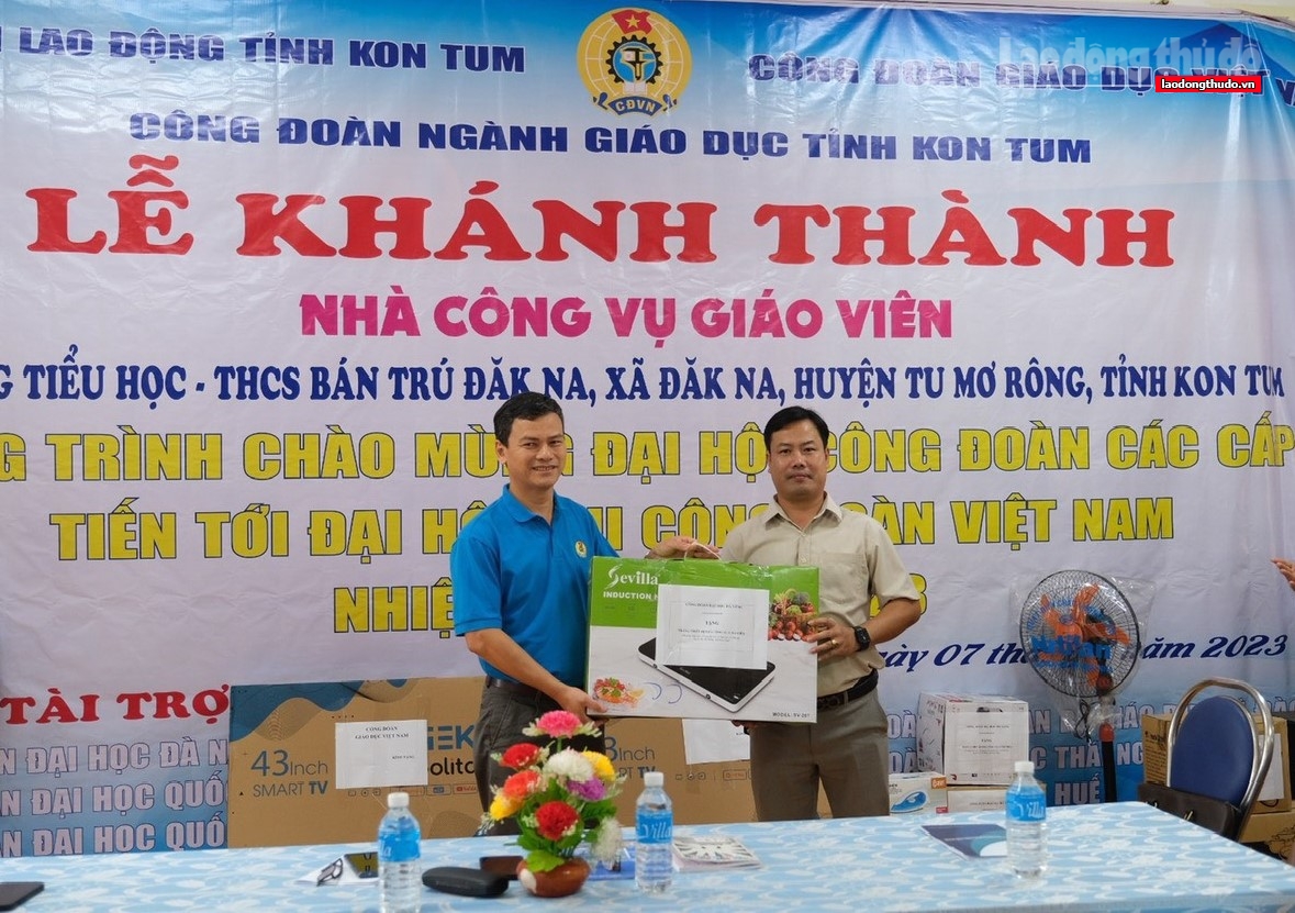 Kon Tum: Khánh thành nhà công vụ giáo viên vùng xa, khó khăn