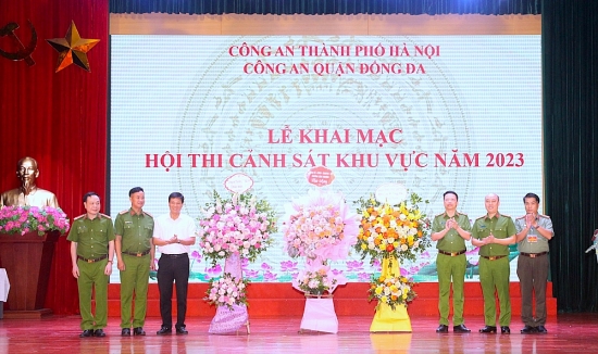 Công an quận Đống Đa: Sôi nổi hội thi chất lượng Cảnh sát khu vực năm 2023