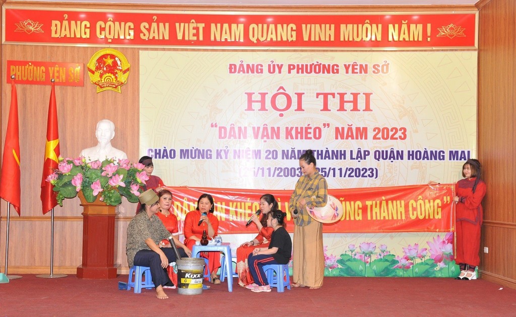 Tưng bừng hội thi “Dân vận Khéo” phường Yên Sở