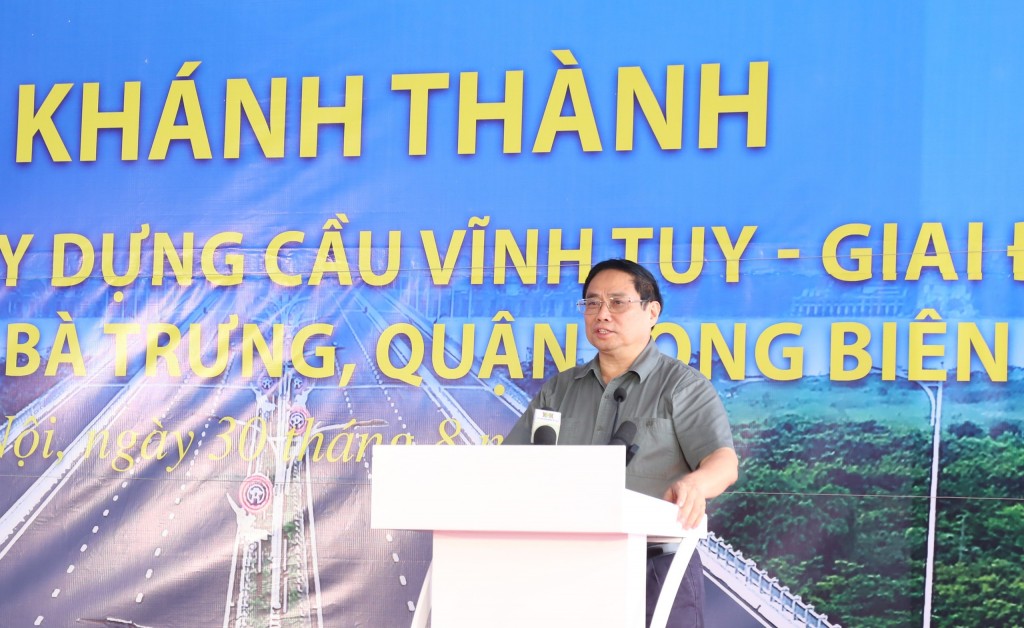 Cầu Vĩnh Tuy giai đoạn 2 chính thức thông xe