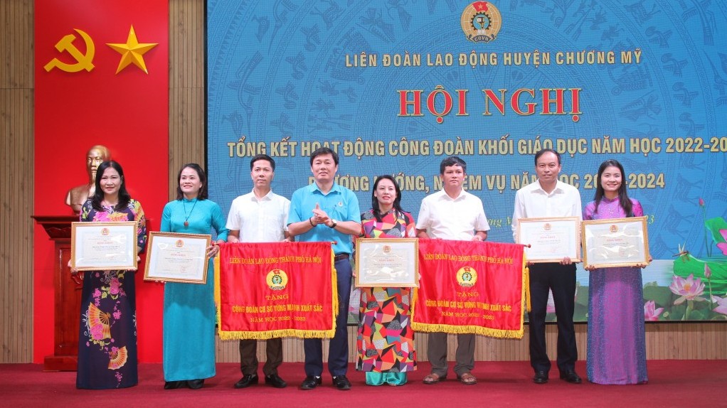 Chương Mỹ: Tổng kết hoạt động công đoàn khối giáo dục năm học 2022 - 2023