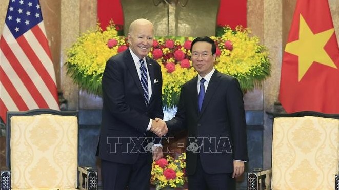 Chủ tịch nước Võ Văn Thưởng hội kiến Tổng thống Hoa Kỳ Joe Biden