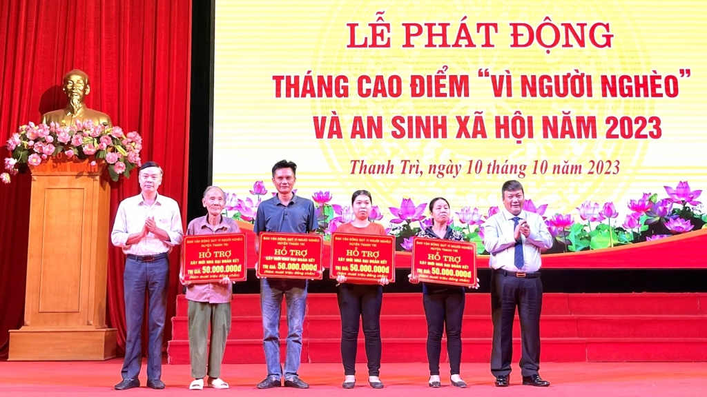 Thanh Trì: Phát động Tháng cao điểm "Vì người nghèo" năm 2023