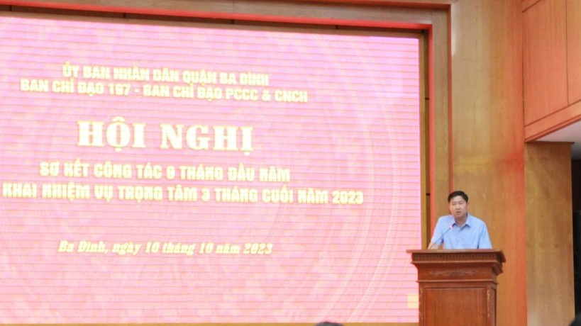 Quận Ba Đình: Đảm bảo công tác quản lý đô thị