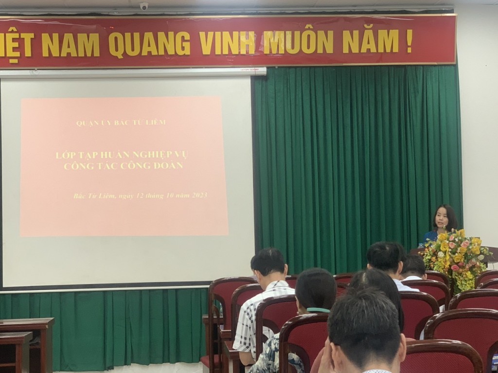 Quận Bắc Từ Liêm: Mở lớp tập huấn nghiệp vụ công tác công đoàn năm 2023