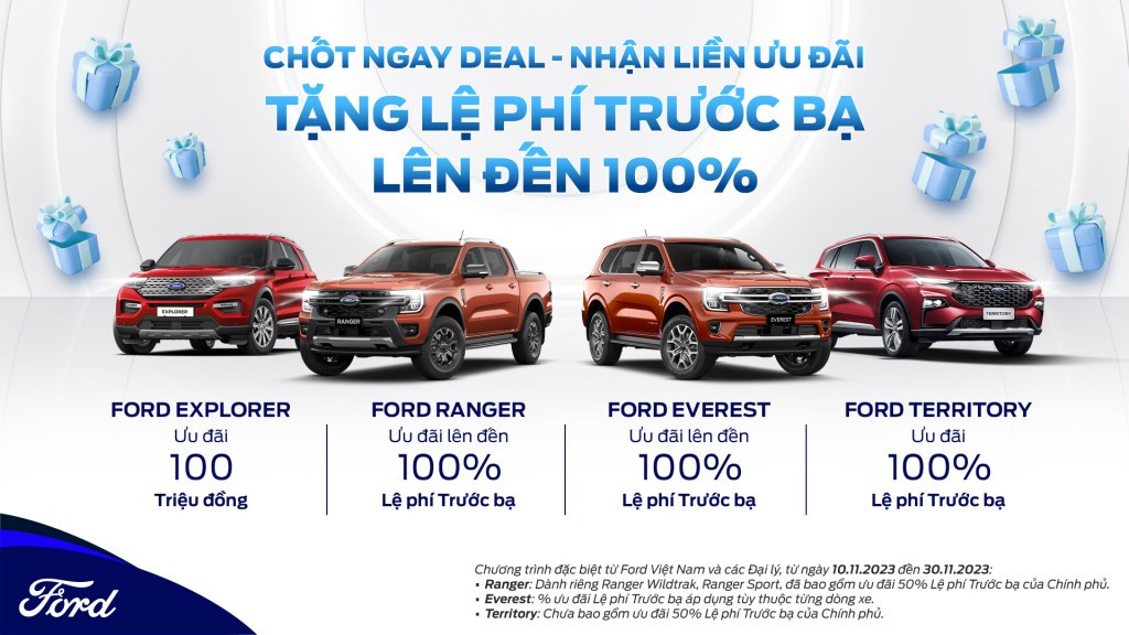 Ford Việt Nam tổ chức đại tiệc Sale lớn nhất trong năm trong ngày 11/11