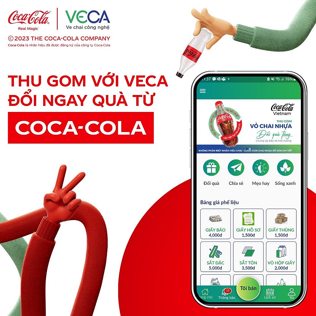 Coca-Cola triển khai chương trình “Chai nhựa tái sinh, hành trình tiếp nối”