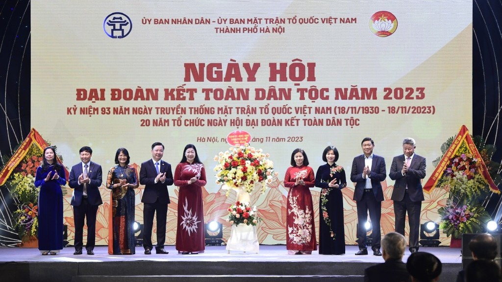 Rộn ràng Ngày hội Đại đoàn kết toàn dân tộc thành phố Hà Nội năm 2023