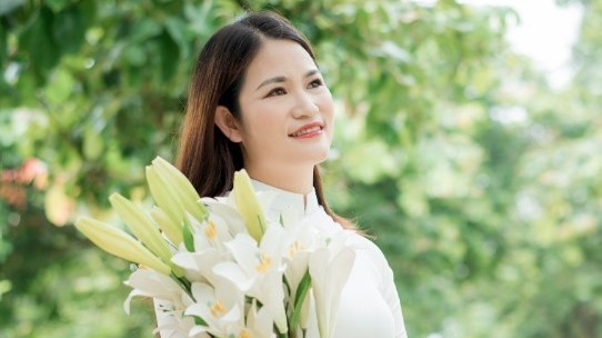 Cô hiệu phó với sáng kiến làm đồ dùng dạy học từ nguyên vật liệu thiên nhiên