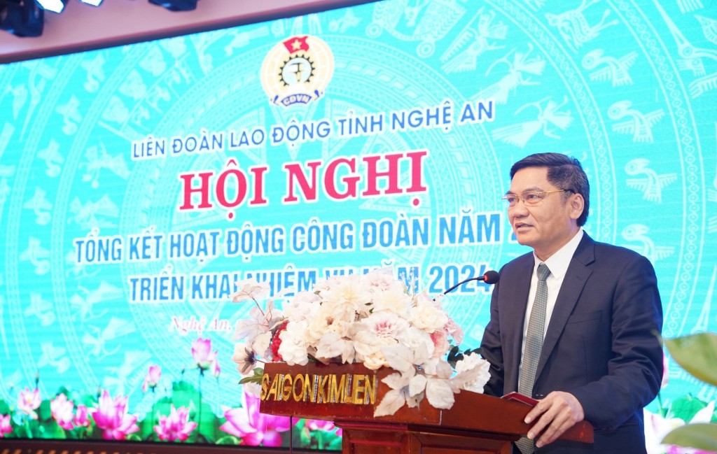 Công đoàn tỉnh Nghệ An quyết tâm hoàn thành nhiệm vụ năm 2024