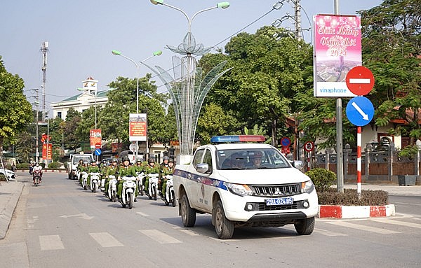 Kiên quyết trấn áp tội phạm bảo vệ bình yên dịp Tết Giáp Thìn 2024