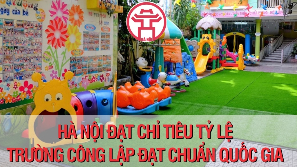 Hà Nội đạt chỉ tiêu tỷ lệ trường công lập đạt chuẩn quốc gia