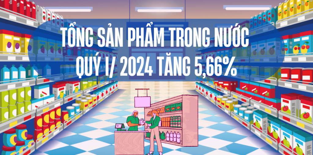 Tổng sản phẩm trong nước quý I/2024 tăng 5,66%