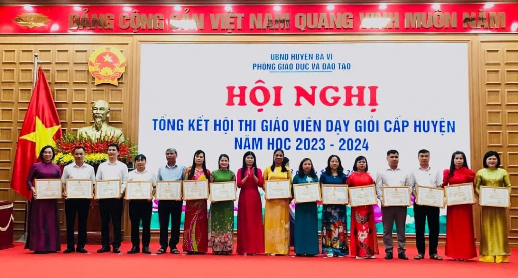 Ba Vì: Tổng kết Hội thi giáo viên dạy giỏi năm học 2023 - 2024