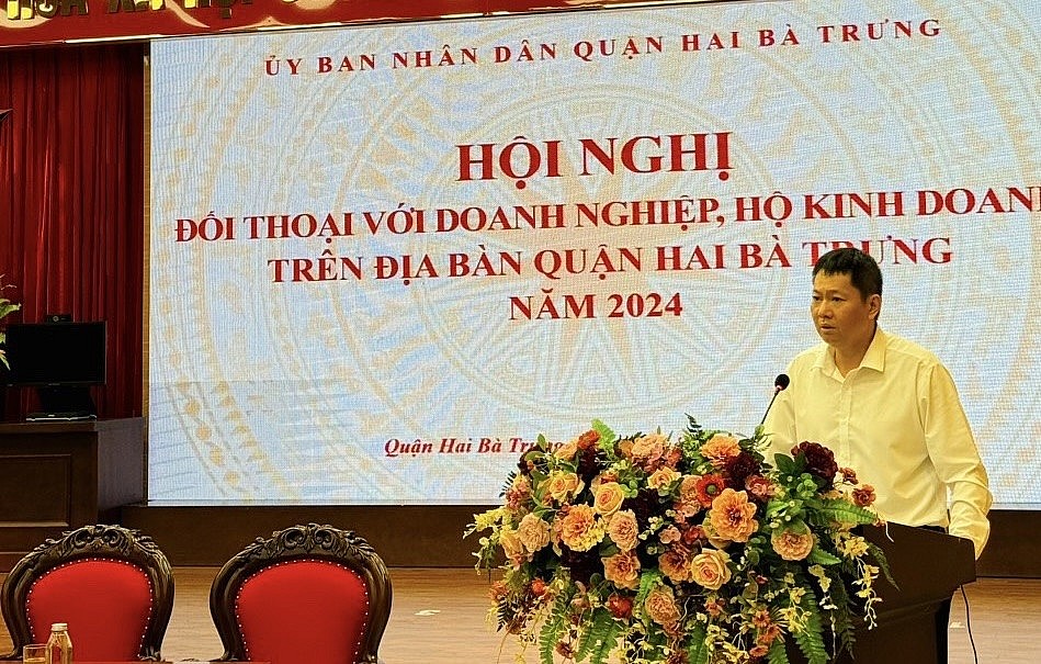 Lãnh đạo quận Hai Bà Trưng đối thoại với gần 200 doanh nghiệp, hộ kinh doanh trên địa bàn