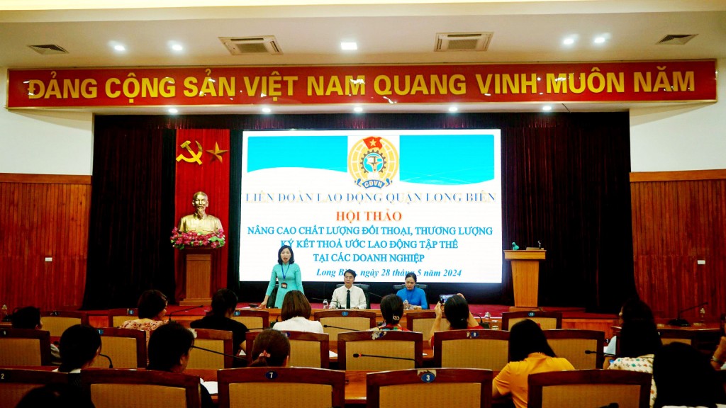 LĐLĐ quận Long Biên hội thảo về nâng cao chất lượng đối thoại, ký kết Thỏa ước game bài uy tín
 tập thể