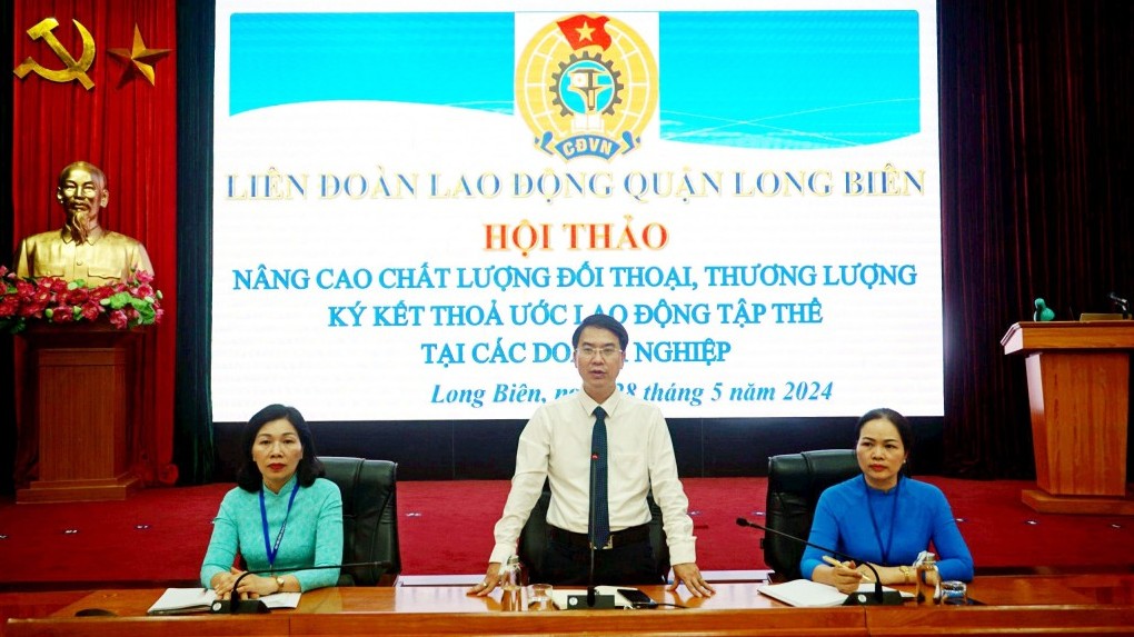 LĐLĐ quận Long Biên hội thảo về nâng cao chất lượng đối thoại, ký kết Thỏa ước game bài uy tín
 tập thể