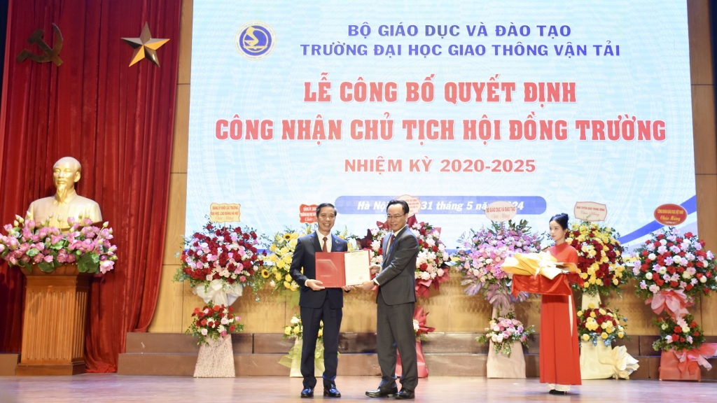 PGS.TS Nguyễn Thanh Chương giữ chức Chủ tịch Hội đồng trường Trường Đại học Giao thông vận tải