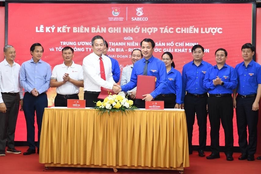 Trung ương Đoàn và SABECO ký kết biên bản ghi nhớ giai đoạn 2024 - 2026