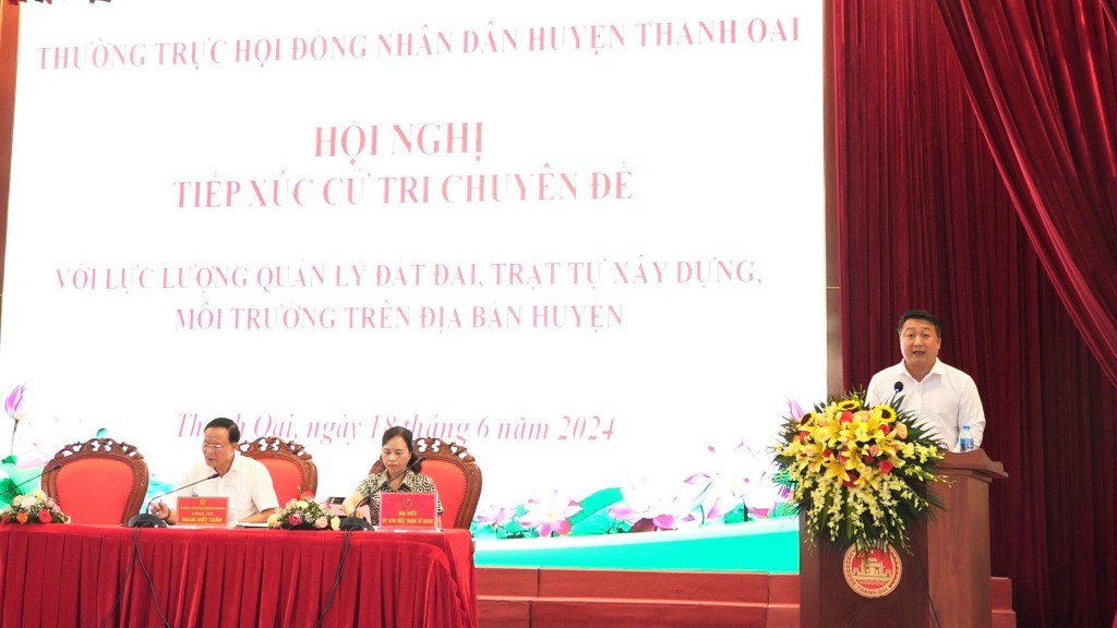 Huyện Thanh Oai: Tháo gỡ khó khăn trong quản lý đất đai, trật tự xây dựng