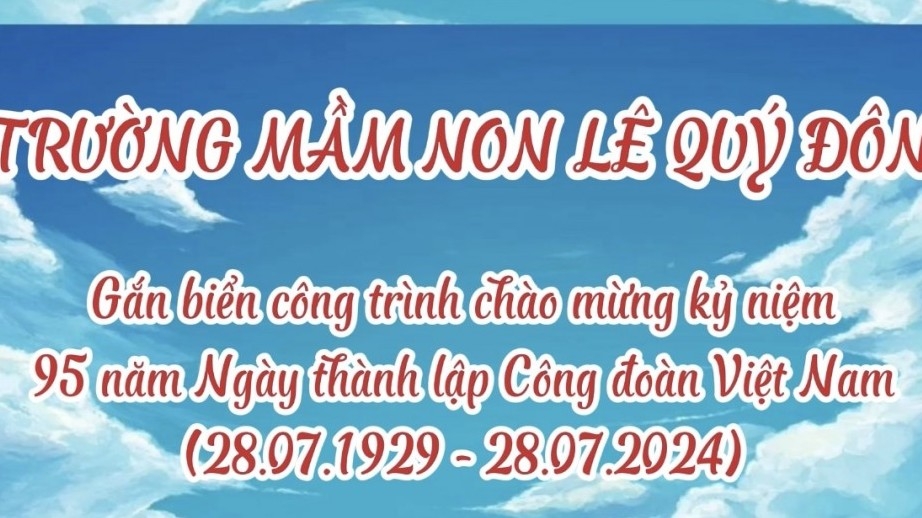 Công đoàn Trường Mầm non Lê Quý Đôn thực hiện mô hình “Vườn rau của bé”