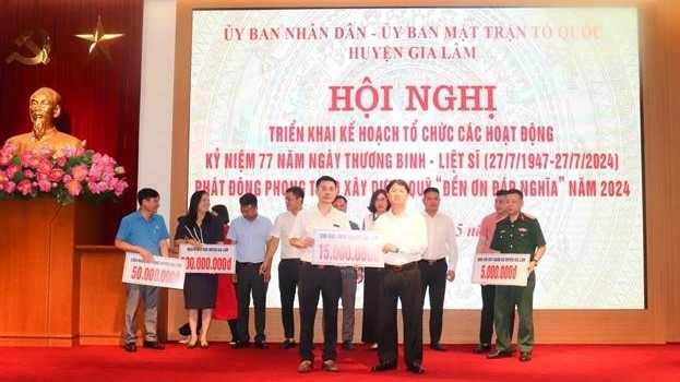 Hà Nội: Hơn 33,7 tỷ đồng đóng góp vào Quỹ Đền ơn, đáp nghĩa